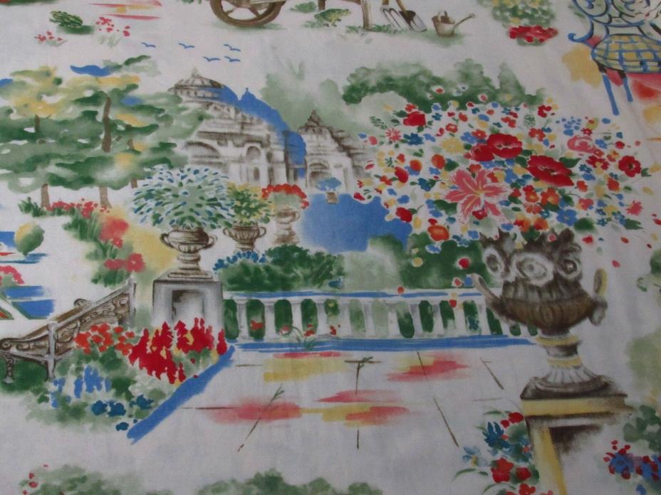 Bloomcraft Garden Screen Print P-479 Fabric 2 yds 55