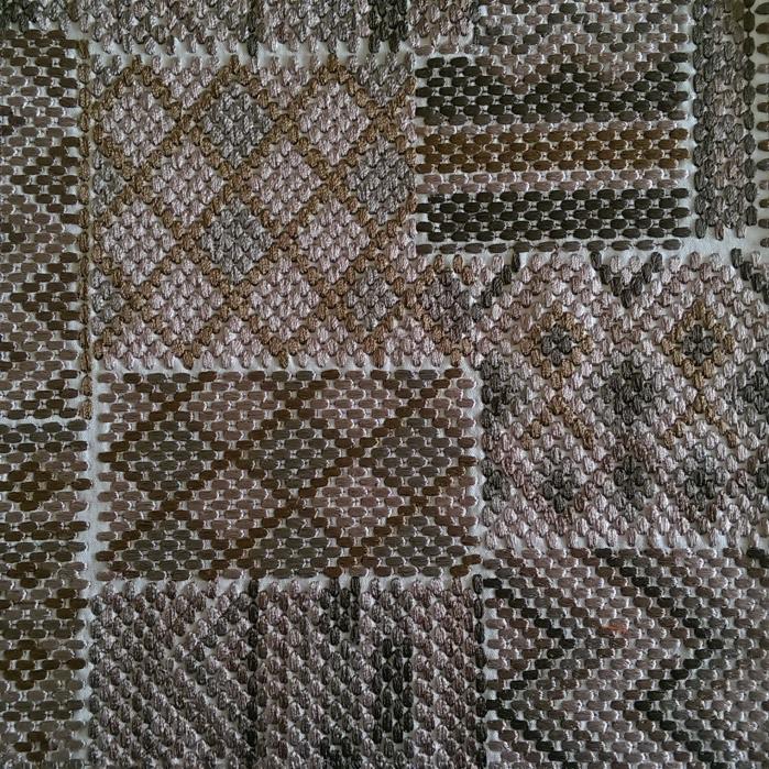 EXOTIC & ETHNIC CHIC TRIBAL WOVEN /EMBROIDERED UPHOLSTERY FABRIC BTY TAUPE