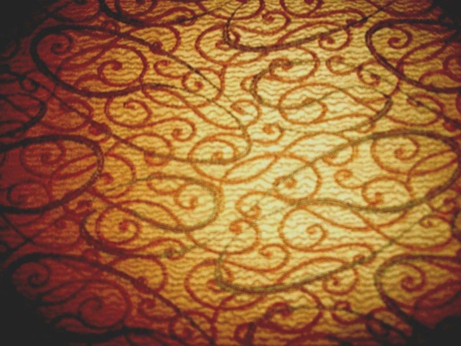 9 2/3 YD - GOLD BACKGROUND WITH MULTI COLORED DESIGN- MED.UPHOLSTERY  WEIGHT
