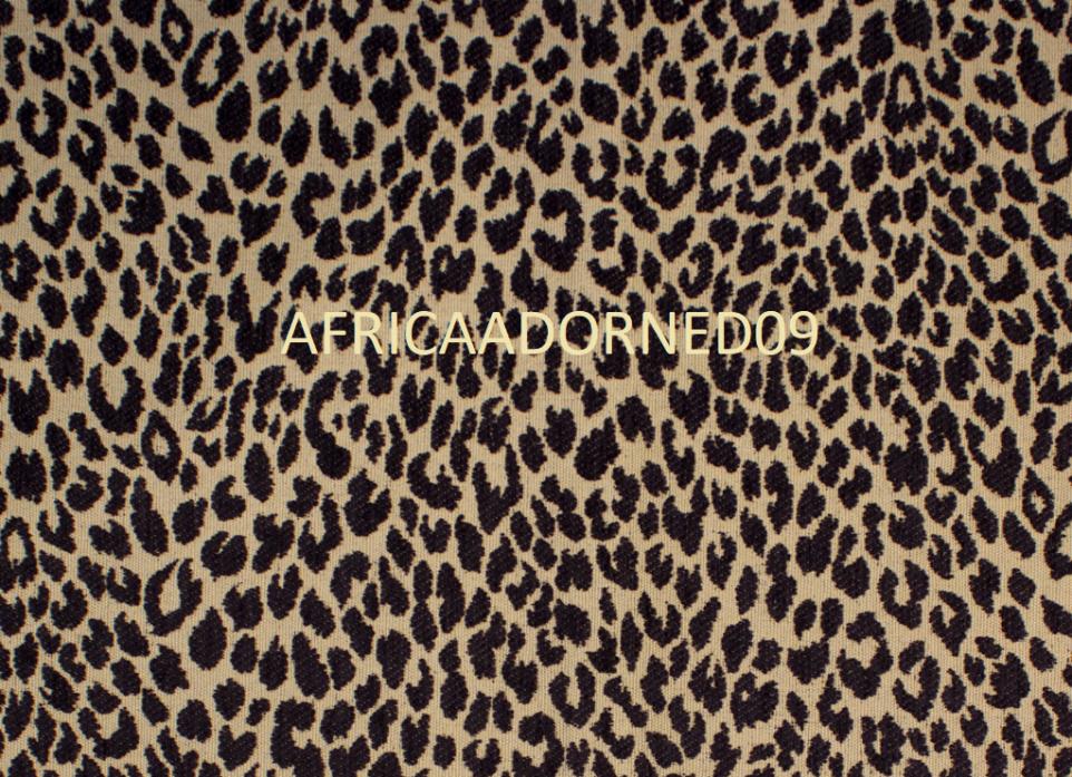 A33G  EXOTIC ANIMAL SKIN  HEAVY WEIGHT UPHOLSTERY FABRIC 5 YARDS MULT BROWN