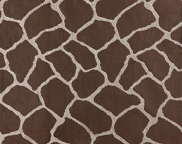 D3A  EXOTIC GIRAFFE  ANIMAL SKIN UPHOLSTERY FABRIC 5 YARDS MULT BROWN