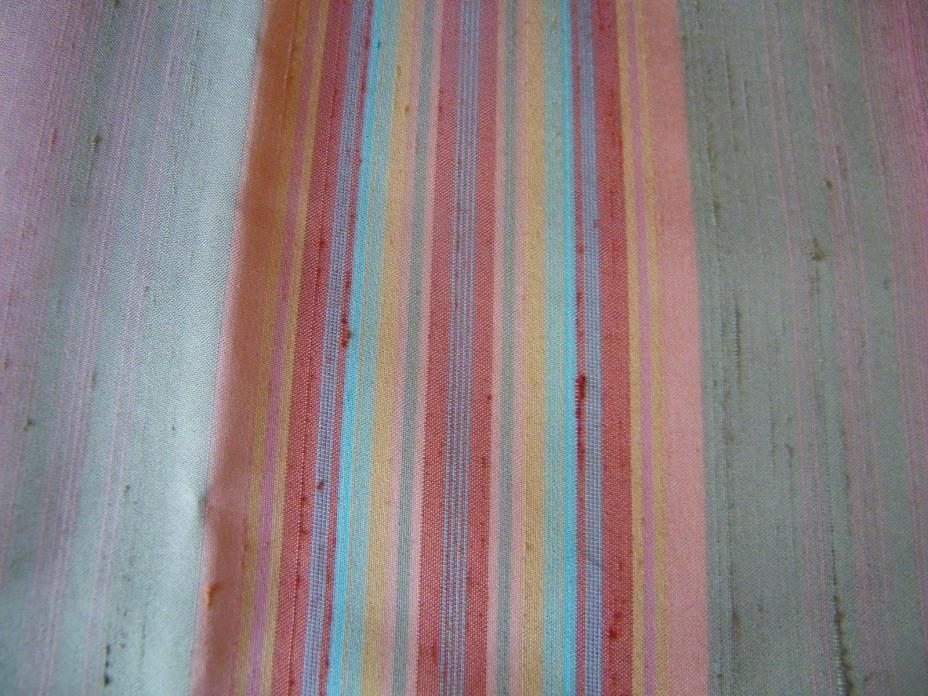 4 Yards Beautiful Medium Weight Striped Upholstery Fabric  55