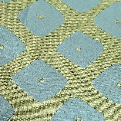 Fabric Geometric Print Drapery Cushions Home Decor Vintage Colors Diamond 2 Yds