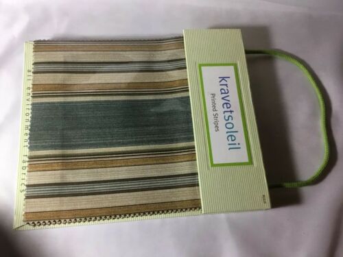 Kravet soleil ~Fabric Swatches Sample Book Library Printed Stripes book #5618