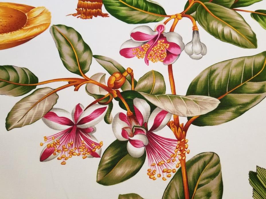 Lee Jofa POLYNESIA Tropical Plants Fruits Italian Cotton 6 Yards Stunning $1656!