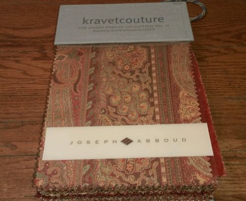 Kravet Couture Joseph Abboud Collection II Sienna Rosewood Russet sample book