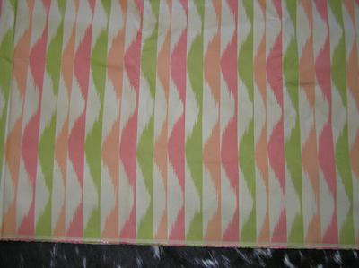 Mod Upolstery Material FABRIC SATIN SHEEN abstract geometric Mid Century 4 yds