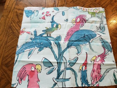 OSBORNE & LITTLE Fabric Remnant - COCKATOOS / ZAGOO - Kid's ANIMALS - 18x17 $190