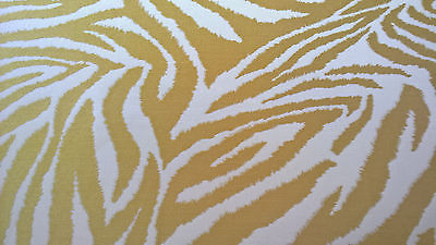 DVF Diane Von Furstenberg Zebra Zig Zag Italian Yellow Fab! 1 1/2Yd $313yd Ret!!