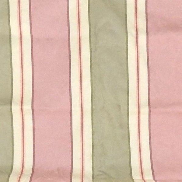 Vintage Upholstery Stripe Design Pink Green Beige 57 1/2