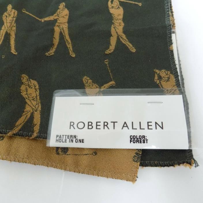 ROBERT ALLEN Fabric Golf HOLE IN ONE Pattern DISCONTINUED 25