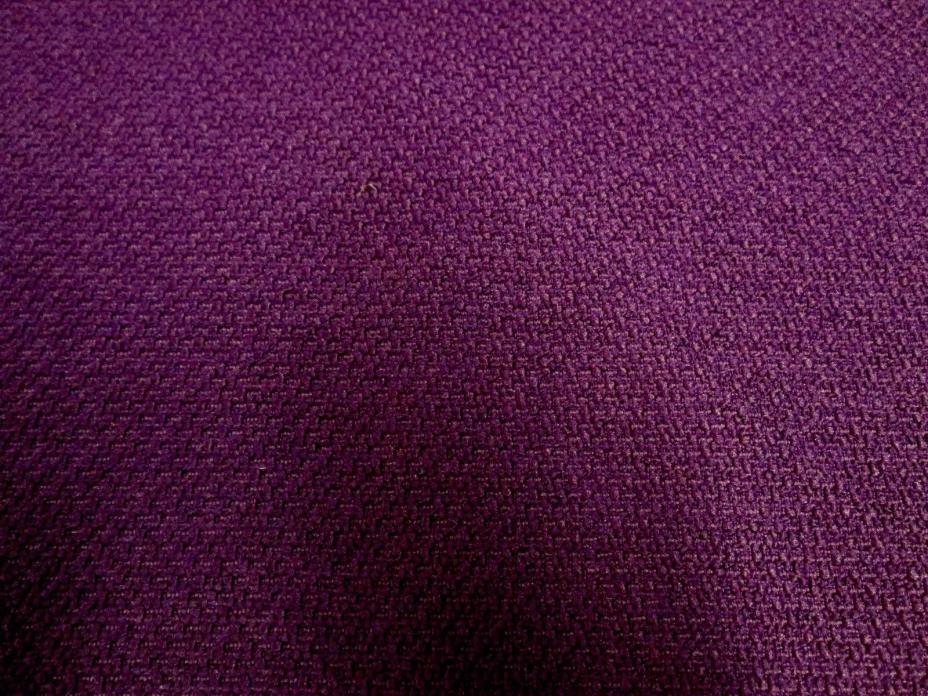 2 & 1/2 YARDS X 54 INCHES OF A PLUMB COLORED CHENILLE UPHOLSTERY FABRIC