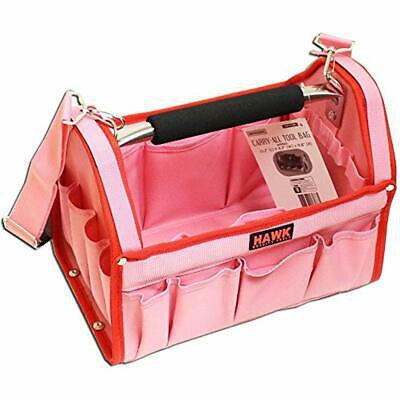 Pretty Pink Tool Carry-All With Red Trim-12-1/2 X 9-1/2 8 Inches Multiple And