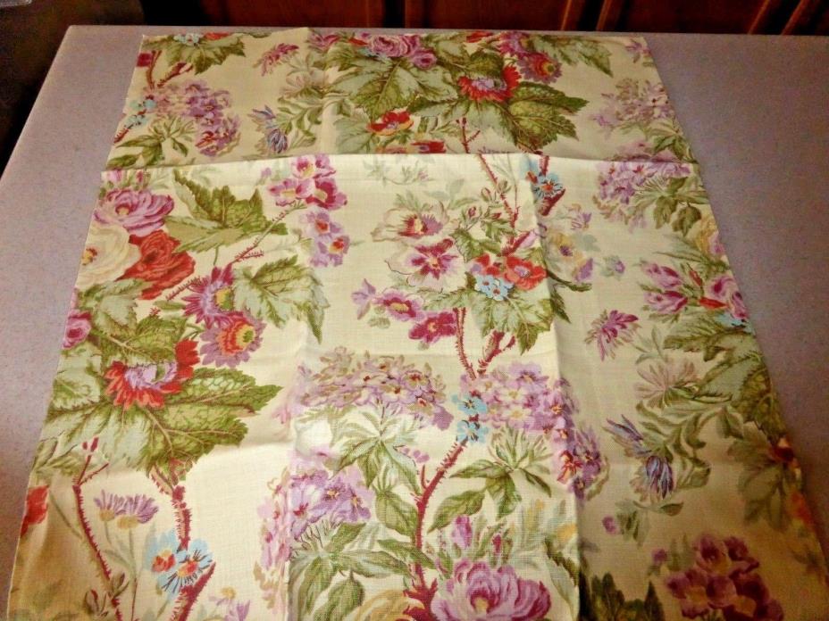 Designer Fabric Sample England 100% Linen 25x36
