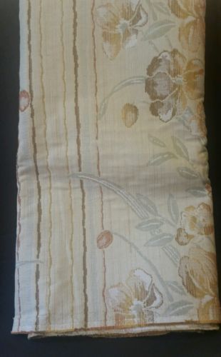 11.39) 2 Yards Upolstry fabric cream Ivory thick heavy floral