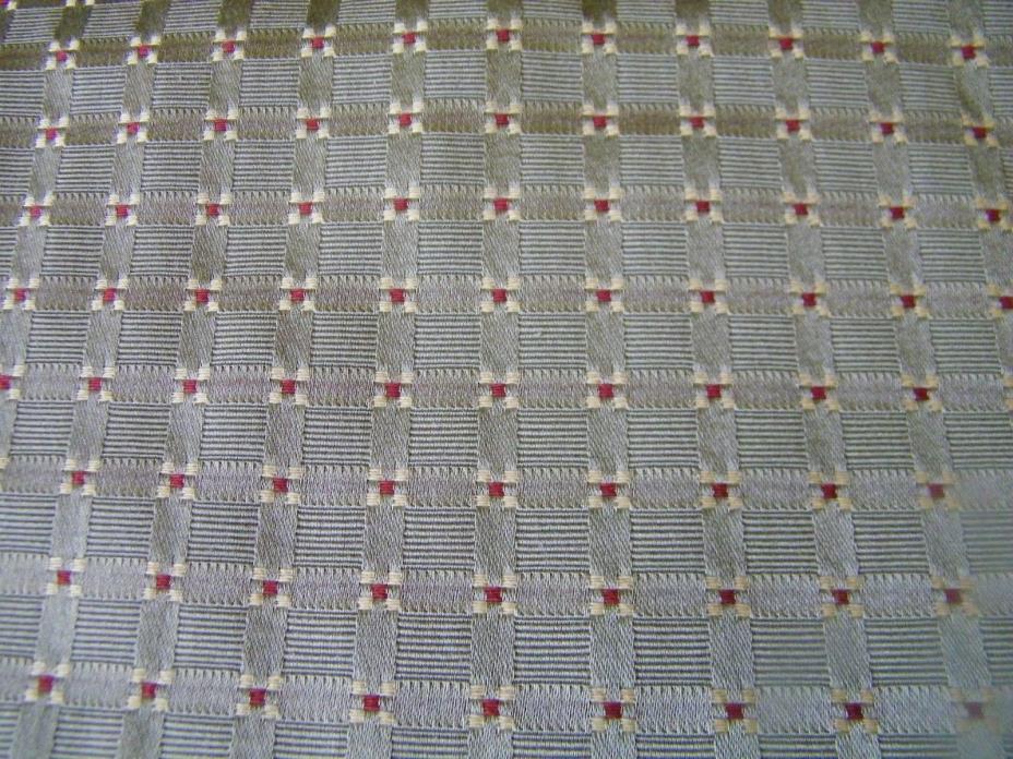 1 yard, 2 inches Green Geometric Upholstery Fabric 56