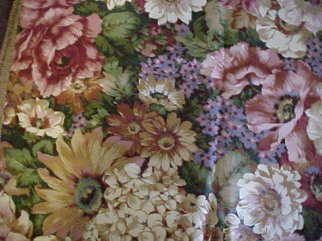 Western Textiles Colorful Floral Design Upholstery 54 Inch Fabric - 1 yard