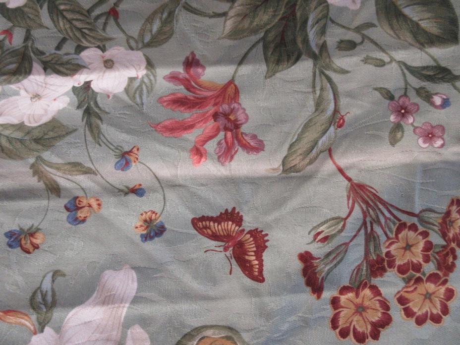 WILLIAMSBURG UPHOLSTERY FABRIC AUTHENTIC PERIOD GARDEN IMAGES DRAPERY 54W x 8Yd