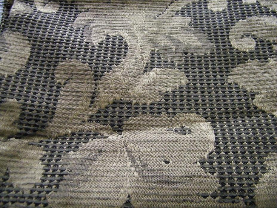 Gold, Black, & Gray Upholstery Acanthus 1 yd, 20 in x 56