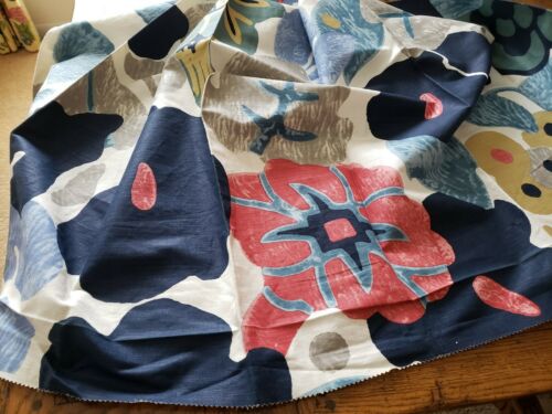 GASTON  / BRUNSCHWIG Fabric Remnant - TWENTIES - Shell Ocean 60x36 - SPAIN  $208
