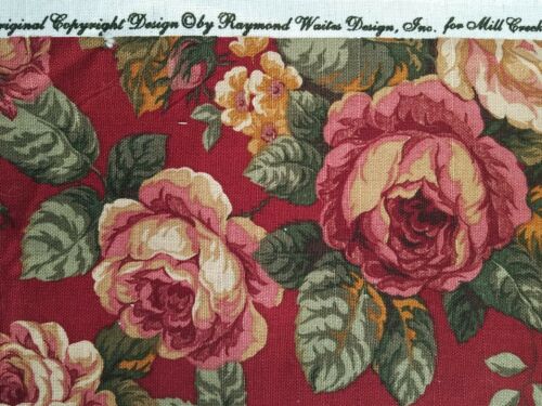 Raymond Waites Lucia Multi Color Floral Rose Red Decorator -100