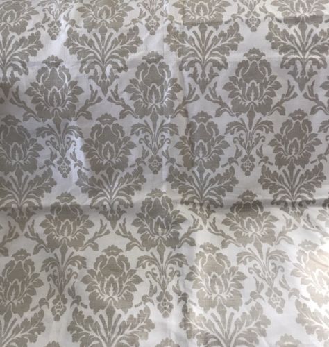 Damask Pattern M/S Biege Cream Upholstery Fabric 56 X 58