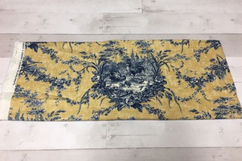 Fabric Remnant Waverly Screen Print, Vat Dyes, Scotchguard, Dry Clean Suggested