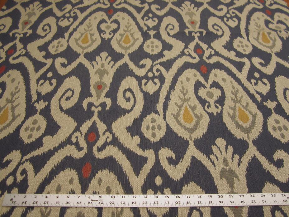 1 3/4 yards of Kravet patterned Ikat upholstery fabric r3009