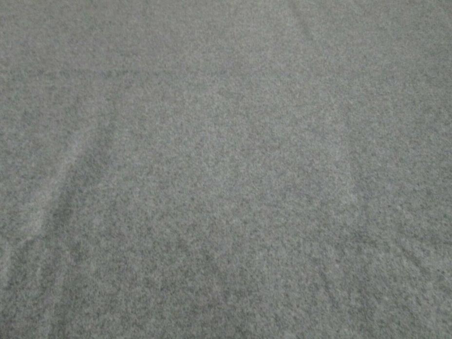 2 YARDS & 23 INCHES X 55 INCHES WIDE OF A GRAY WOOL FELT UPHOLSTERY FABRIC