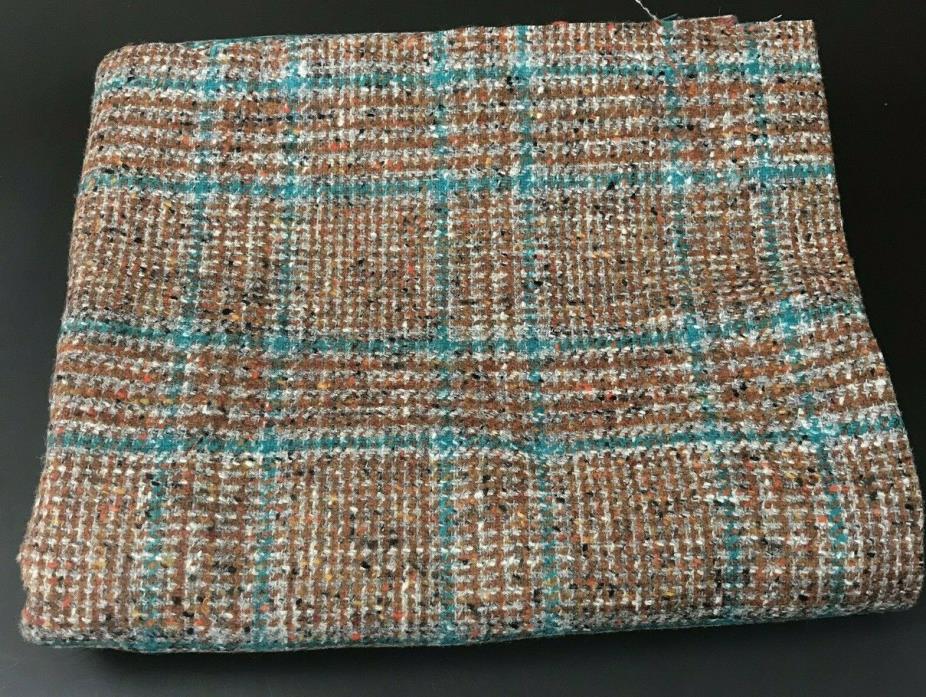Vintage Wool tweed fabric 2 yard + 28