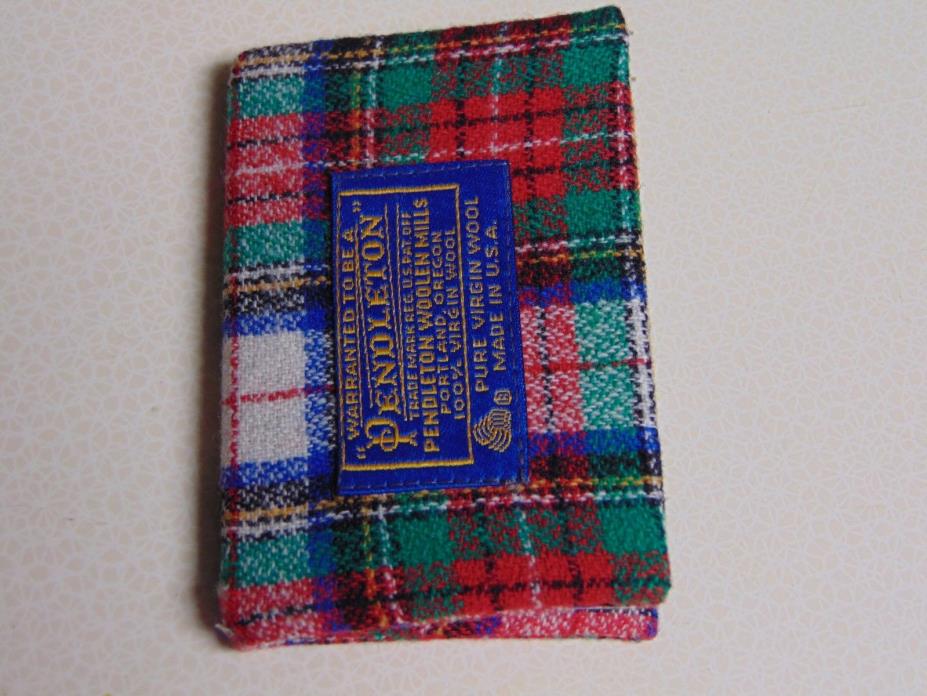 Vintage PENDLETON WOOLEN MILLS Address Book Cover - Pure Virgin Wool