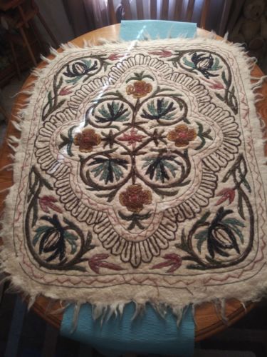 Vintage handmade wool blanket