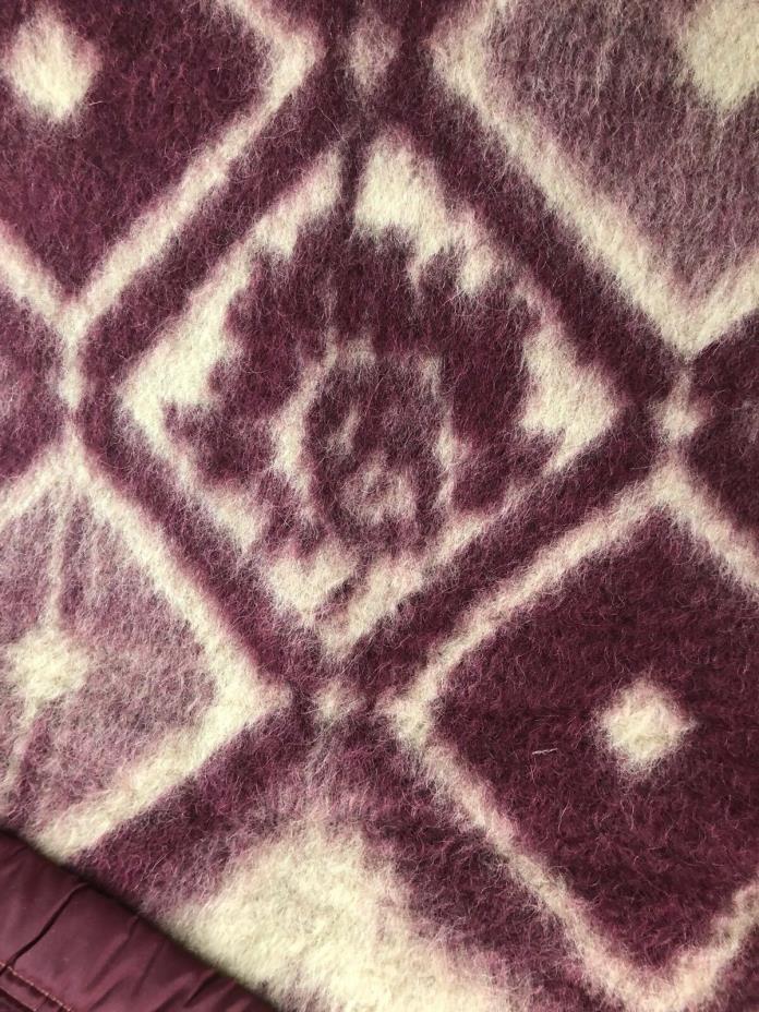 Vintage Indian Design Wool Blanket OLD! OLD!
