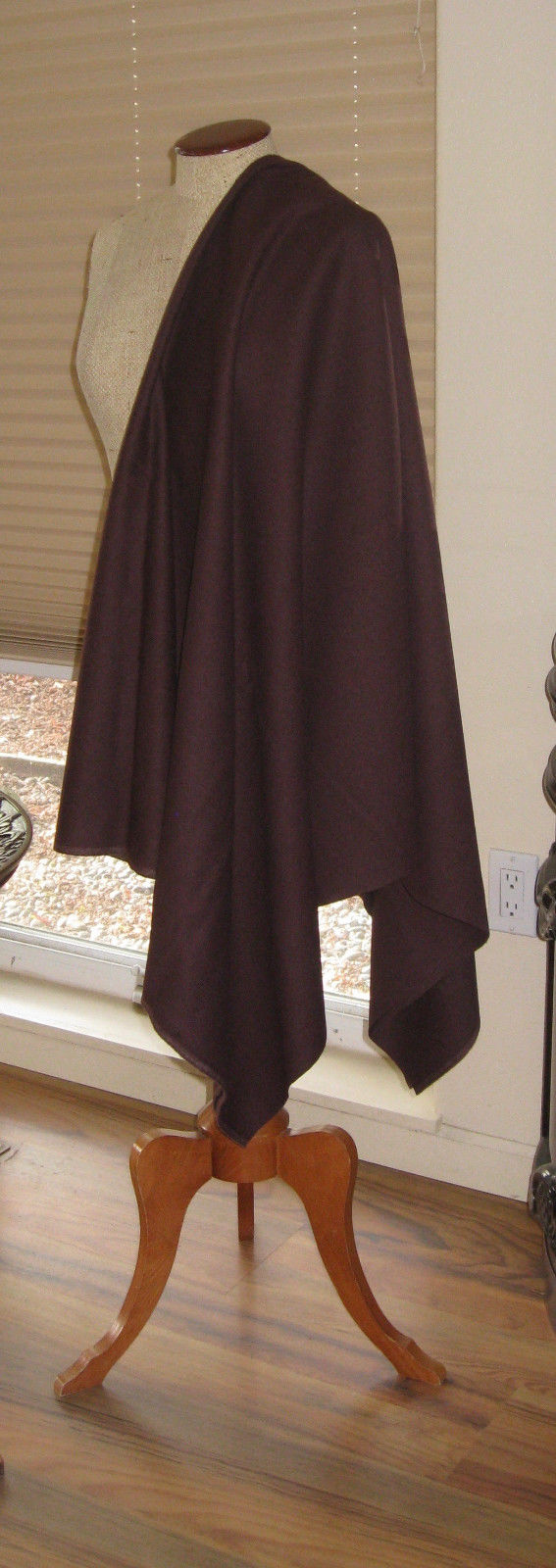 Dark Brown Wool Fabric