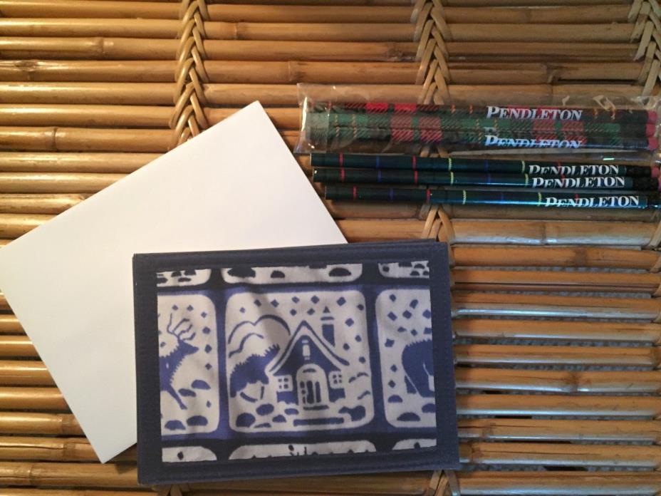 Pendleton Woolen Mills Holiday Note/Gift Cards w/Pendleton Woolen Mills Pencils