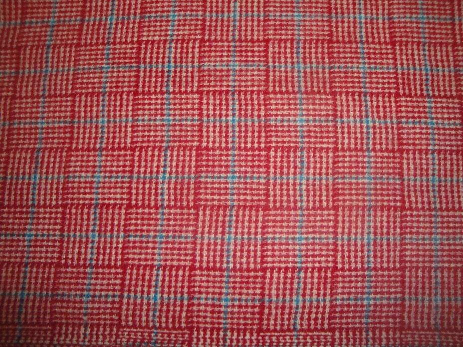 2 1/4 Yds Vintage Wool Fabric 60
