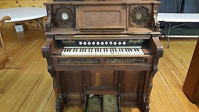 Rare Antique Story & Clark Chicago USA Pump Organ