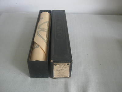 Vintage Ampico Piano Roll, Song Of Love, Blossom Time, Harry Shipman, 1923