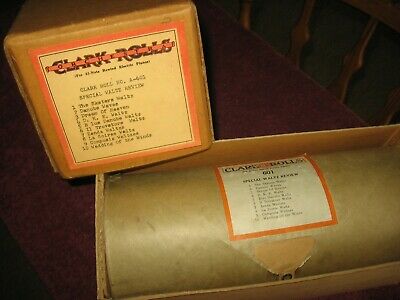 Clark Orchestra Player Piano Roll A-601 Nickelodeon~Special Waltz Review~Stock 4