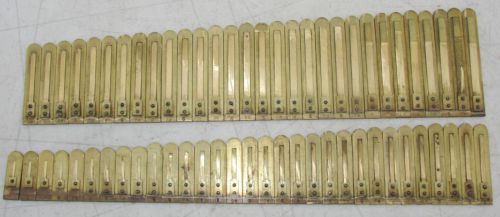 61 Brass Reeds Mason Hamlin Pump Organ Antique Used Parts Repair Craft Repurpose