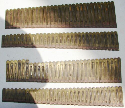 122 Brass Reeds from Kimball Pump Organ Antique Parts Repair Crafts Repurpose