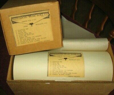 AMR Automatic Player Piano Nickelodeon Cremona Roll A-978 10 Songs~Stock 8