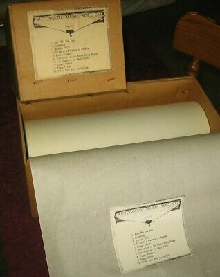AMR Automatic Music Player Piano Roll Nickelodeon 10 Songs O-100~Stock 6