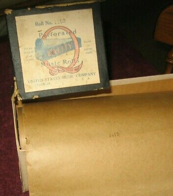 United States Quality Music Co. Player Piano Roll Nickelodeon #1402~Stock 1