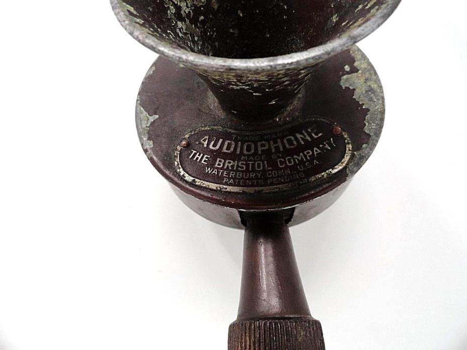 Antique Audiophone Hand Mike - Bristol Company - Waterbury Conn. - Microphone