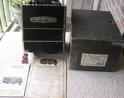 Antique Tanzbar Germany Concertina Automatic Player Accordian~Charles Pittle Co
