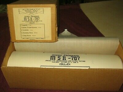 AMR Automatic Music Player Piano Roll Nickelodeon MSA-787 Music Program~Stock 17