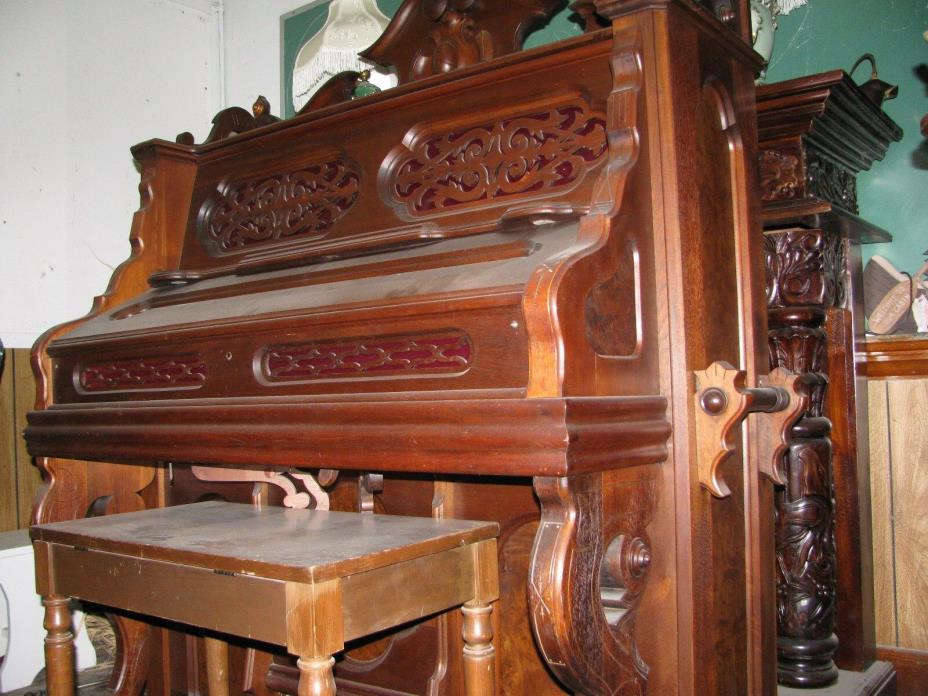 antique Caldwell 1920s Parlor Organ