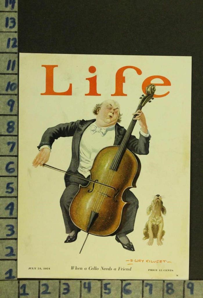 1924 MUSIC INSTRUMENT CELLO COMPOSER ANIMAL DOG SING ILLUS KILVERT COVER ZQ49