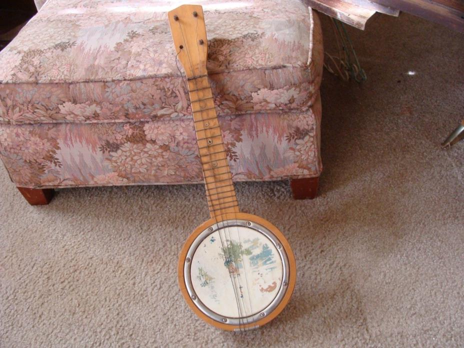 Antique Vintage early 1900’s 4-string Banjo Ukelele 21